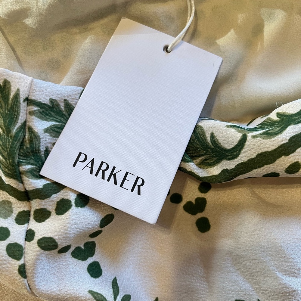 Floral Green and White Women's Skirt - Picture 7 of 7